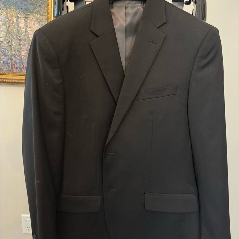 Kenneth Cole Black Wool Blend Blazer